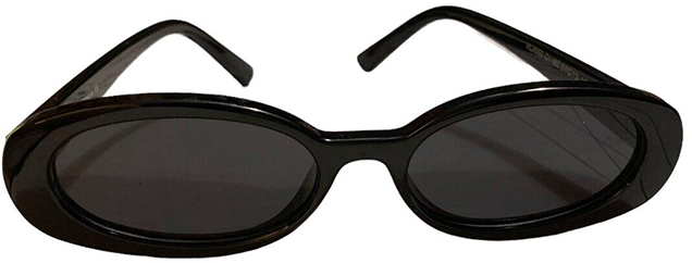 ebay black oval sunglasses