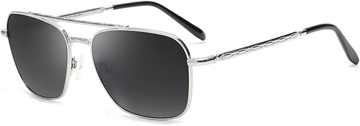 Jim Halo aviator sunglasses silver