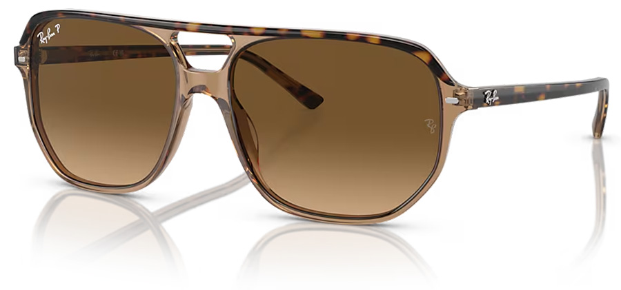 Ray-Ban RB2205 Bill, Polished Havana On Transparent Brown