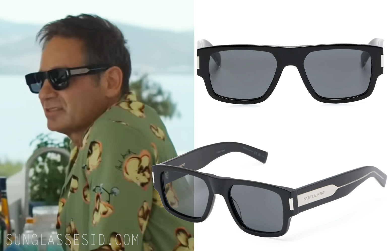 Saint Laurent sunglasses worn by David Duchovny in Malice