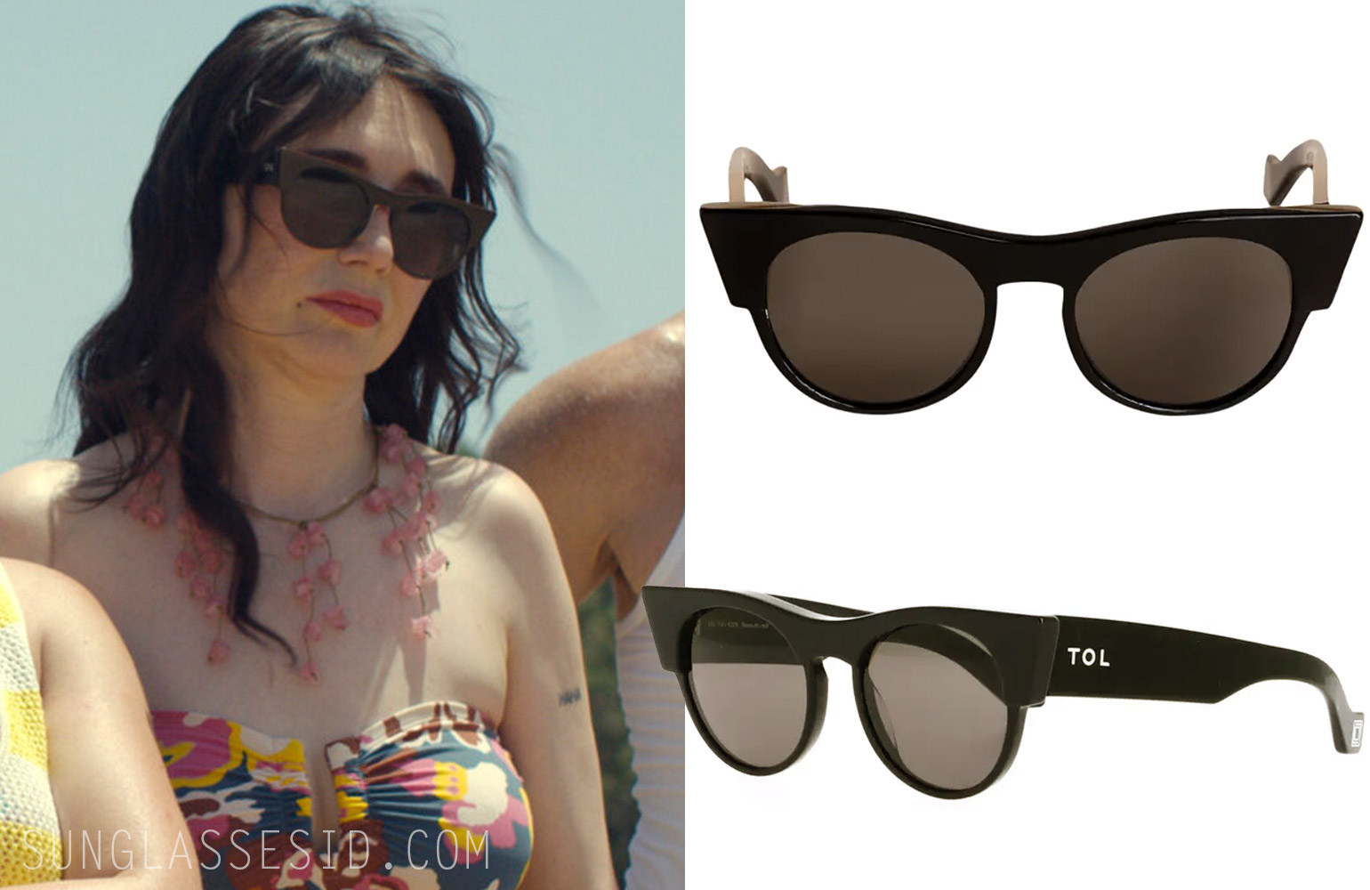 TOL eyewear sunglasses worn by Carice van Houten in Malice