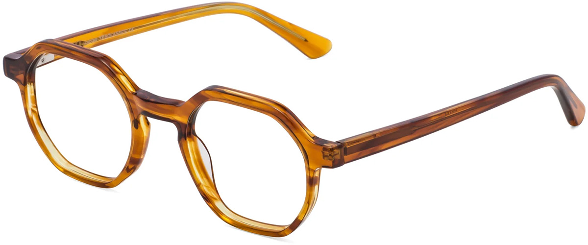 Yesglasses Lucian Striped Amber