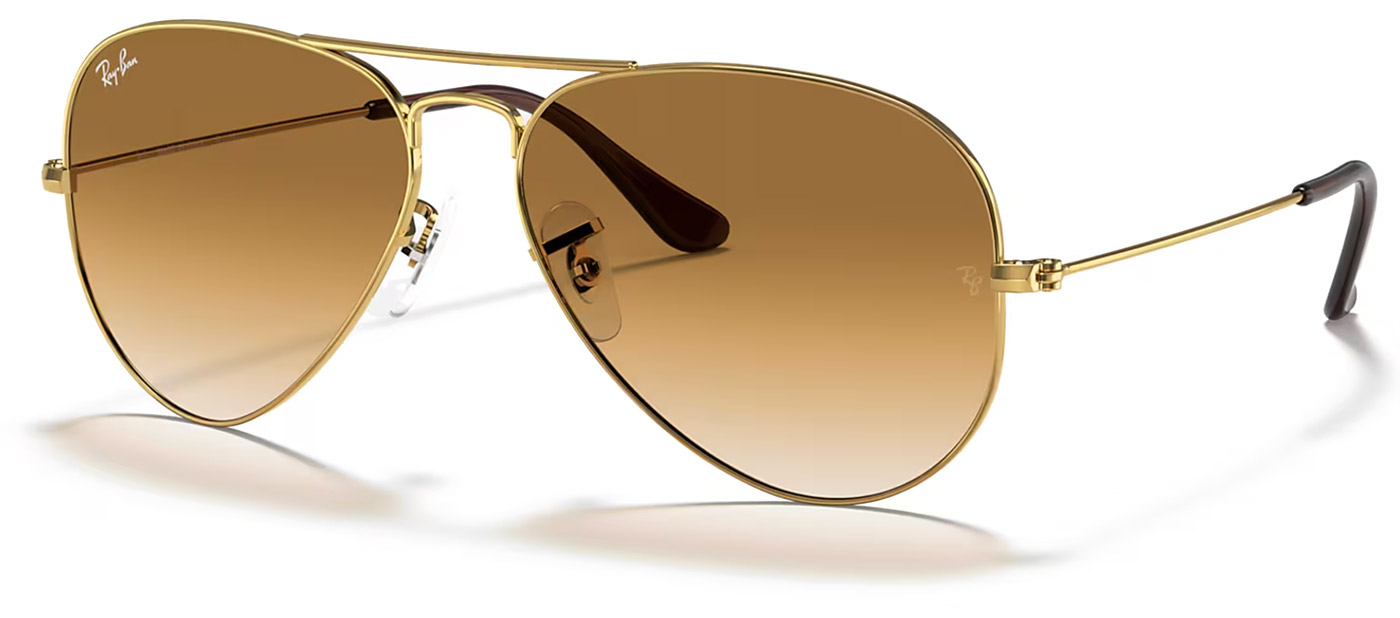 Ray-Ban RB3025 Aviator Gradient gold brown gradient