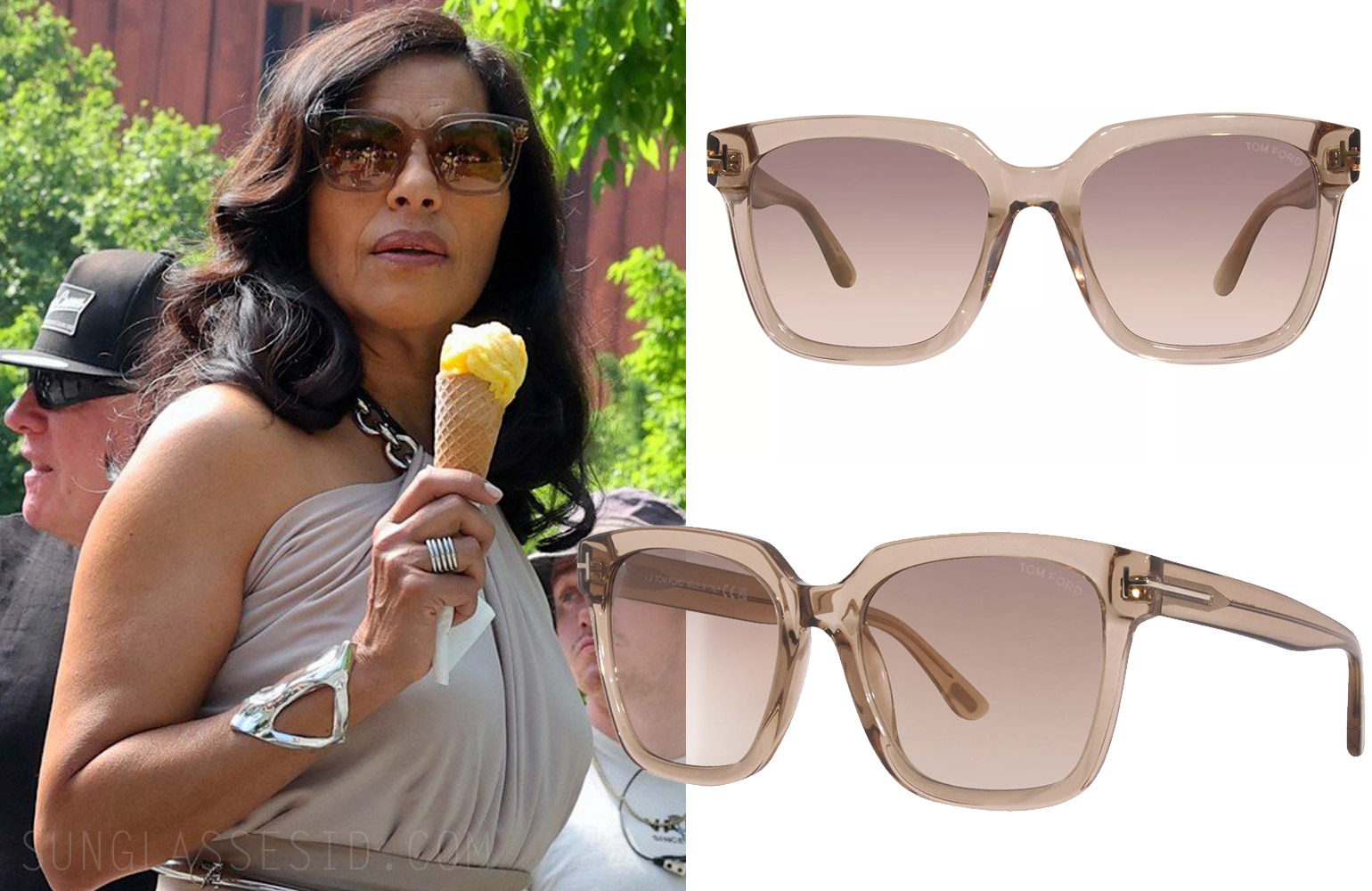 Sunglasses worn by Sarita Choudhury in And Just Like That