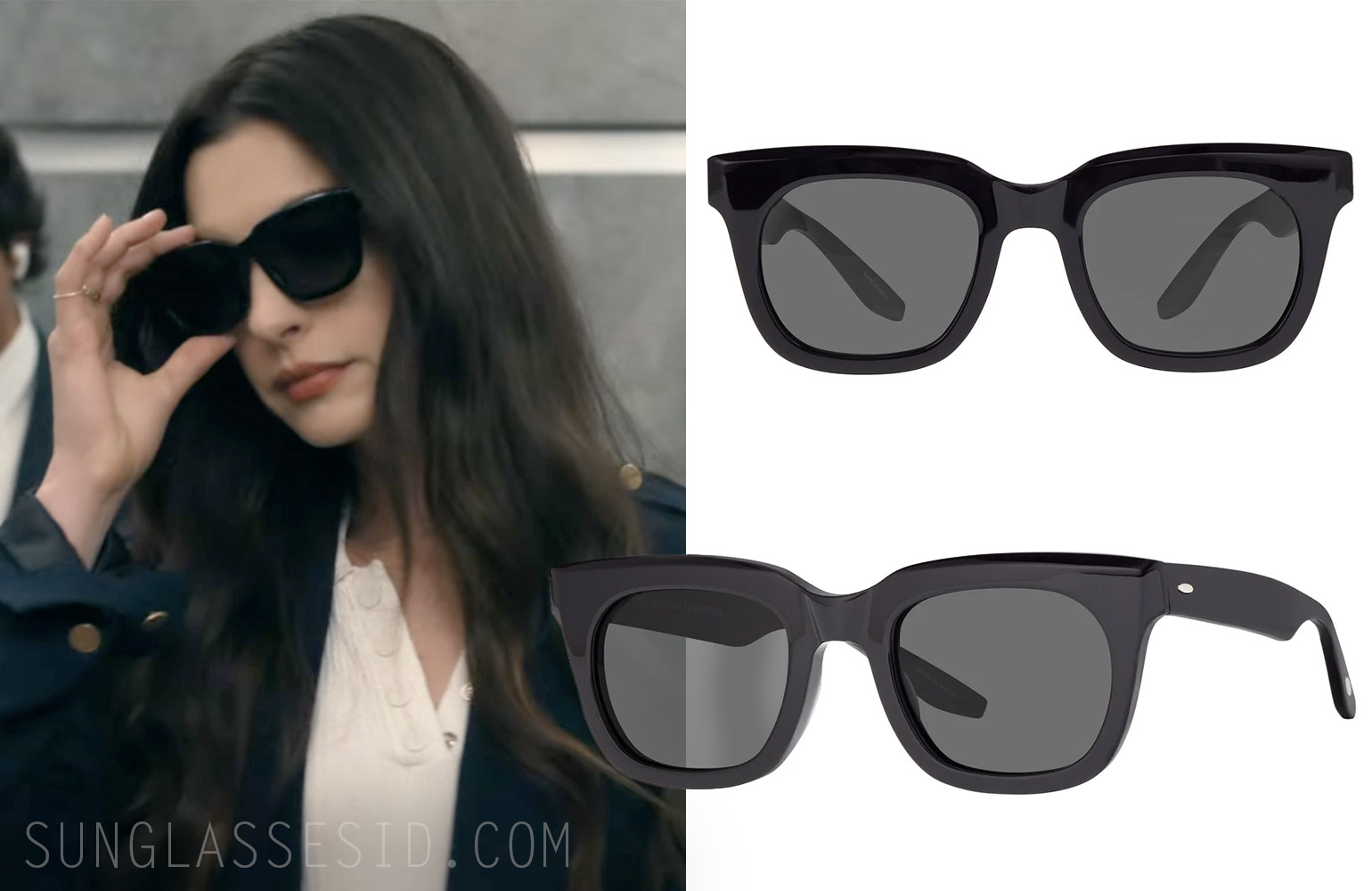 Devil Wears Prada 2 Anne Hathaway Barton Perreira Samo Sun in black.