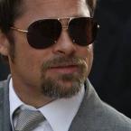Brad Pitt wearing Tom Ford Pablo at the premiere of Inglorious Bastards