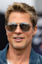Brad Pitt wears Dior DM40090 sunglasses in the movie F1