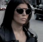 Fergie wearing the sunglasses in the Imma Be Rocking That Body music video