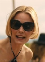 Leslie Bibb wears Louis Vuitton LV Link Z1846W sunglasses in The White Lotus Season 3.