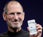 Steve Jobs shows off the white iPhone 4 at the 2010 Worldwide Developers Confere