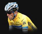 Lance Armstrong wearing Oakley M Frame in blue