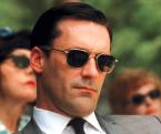 Jon Hamm, as Don Draper, wearing RE Aviator sunglasses in the series Mad Men