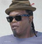 Samuel L. Jackson wearing Ray-Ban 2140 sunglasses
