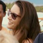 Kristin Davis wearing Ray-Ban 2140 Wayfarer sunglasses in the movie Couples Retr