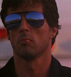 ylvester Stallone wearing Ray-Ban 3030 Outdoorsman sunglasses in Cobra