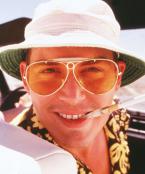 Johnny Depp wearing Ray-Ban 3138 Shooter sunglasses in Fear and Loathing in Las 
