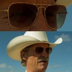 Jeff Bridges seems to be wearing a modified pair of Ray-Ban Craft Caravan RB3415 sunglasses in the movie Hell or High Water.