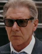 Harrison Ford wears tortoise Ray-Ban 2140 Wayfarer sunglasses in Morning Glory