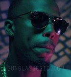 Rapper B.o.B. from Hustle Gang Entertainment wears Ray-Ban RB3429 Signet sunglasses in the music video for I Don't F*ck With You.