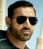 John Abraham wears black Ray-Ban RB4180 Liteforce sunglasses in Dishoom