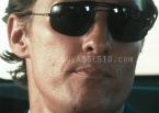 In the movie The Lincoln Lawyer, Matthew McConnaughey wears a pair of black Ray-Ban sunglasses.