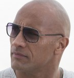 Men's Large Square Aviator 'The Rock' Johnson Celebrity Sunglasses