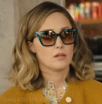 Rose Byrne wears Calvin Klein CK22516S sunglasses in the series Platonic (2023).