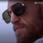 Conor McGregor wears a pair of Cartier Santos de Cartier CT0230S sunglasses in McGregor Forever.