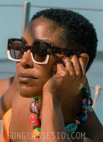 Christine Adams wears Curry & Paxton sunglasses in the series Malice.
