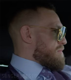 Conor McGregor wears gold Dita Flight 004 sunglasses in McGregor Forever (2023).