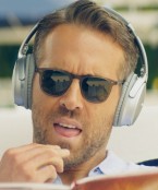 Ryan Reynolds wears Garrett Leight sunglasses in Hitman's Wife's Bodyguard (2021), probably the Brooks model.