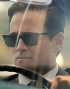 Colin Farrell wears Garrett Leight Palladium sunglasses in the series Sugar.
