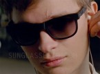 Ansel Elgort wears black ic! berlin Fahrlehrer Klaus sunglasses in Baby Driver.
