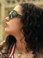 Asha Banks wears Justine Clenquet SSENSE Exclusive Khaki Jenny Camo sunglasses in Your Fault: London.