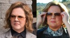 Melissa McCarthy wears gold Matsuda M3011 aviator sunglasses in The Happytime Murders.