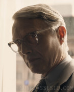 Mads Mikkelsen wears a pair of Moscot Baba eyeglasses in the movie Indiana Jones and the Dial of Destiny.