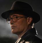 Mads Mikkelsen wears Moscot Gittel eyeglasses in the movie Indiana Jones and the Dial of Destiny.