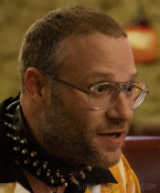 Seth Rogen wears Moscot Korva-TT eyeglasses in the series Platonic (2023).