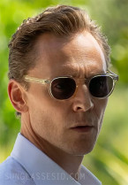 Tom Hiddleston wears Moscot Lemtosh sunglasses in season 2 of The Night Manager.