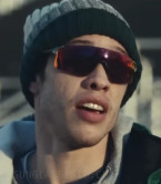 Pete Davidson wears Oakley EVZero Blades Prizm sunglasses in Dumb Money.