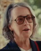 Jane Adams wears Oliver Peoples OV5439U Nilos glasses in The Idol (2023).