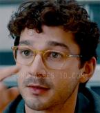 Shia LeBeouf wears a pair of Persol 3007 eyeglasses in the movie The Company You