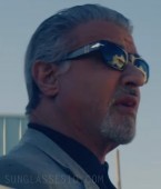 Sylvester Stallone wears Persol PO3268S sunglasses in black in Tulsa King.