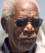 Morgan Freeman wears Prada PR52YS sunglasses in the movie 57 Seconds.