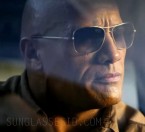 Dwayne Johnson wears Randolph Engineering Archer sunglasses in the action film Rampage.