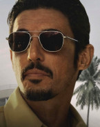 Alberto Guerra wears Randolph Engineering Aviator sunglasses in the series Griselda.