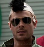 Zac Efron wearing the Ray-Ban 3029 Outdoorsman sunglasses
