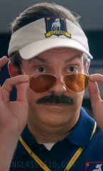 Jason Sudeikis wears Ray-Ban RB3025 Aviator sunglasses in Season 4 of Ted Lasso
