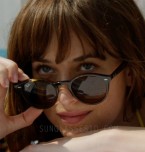 Dakota Johnson wears Ray-Ban RB2180 sunglasses in the 2018 movie Fifty Shades Freed.