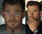 Chris Hemsworth wears Ray-Ban RX6444 eyeglasses in the movie Spiderhead.